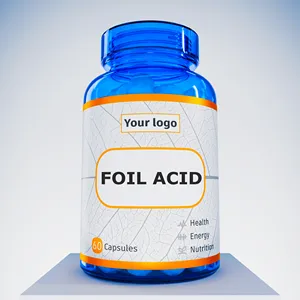Kapsul asam folat Herbal 500 mg Label pribadi/tablet asam folat
