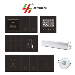 Interruptor <span class=keywords><strong>de</strong></span> pared Greentech GRMS Master Switch RCU Solución <span class=keywords><strong>de</strong></span> automatización <span class=keywords><strong>de</strong></span> hotel inteligente con Red RS485 <span class=keywords><strong>de</strong></span> un solo polo <span class=keywords><strong>de</strong></span> 4 vías - Product Image 4