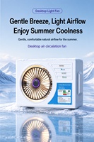 Ventilateur de bureau portable pour la maison et le bureau, ventilateur de circulation d'air, inclinaison réglable à 180 degrés, batterie au lithium rechargeable, petit ventilateur pour le camping en plein air