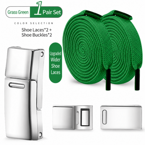 Serrures magnétiques métalliques <span class=keywords><strong>sans</strong></span> nœuds pour chaussures, à fixation rapide, avec lacets élastiques pour tous : enfants, adultes, chaussures décontractées et de sport - Product Image 1