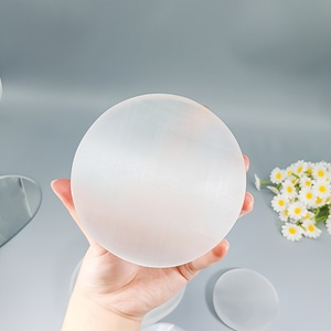 Cristal de Selenita Redondo al por Mayor, Piedra de Bolsillo Pulida Natural para Decoración del Hogar y Regalos Navideños Únicos - Product Image 3