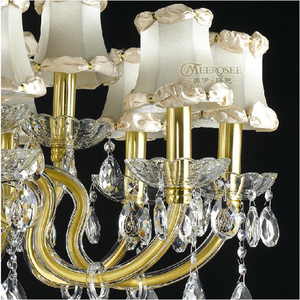 Lámpara de Araña de Cristal de <span class=keywords><strong>Murano</strong></span> Italiano MEEROSEE, Lámpara de Araña Moderna de Cristal, Lámpara Colgante de Cristal K9 para Dormitorio, Sala de Estar MD98038 - Product Image 6