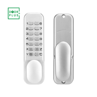 Serrure de porte mécanique à code numérique sans clé Doorplus avec bouton poussoir et combinaison de sécurité