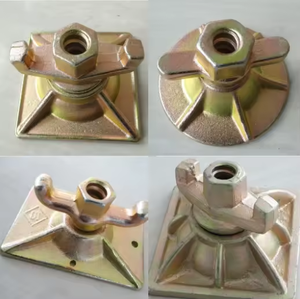 Tuerca de ala galvanizada para varilla de encofrado de hormigón, tuerca de encofrado articulada de placa cuadrada forjada para andamios - Product Image 6