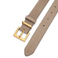 Nouvelle ceinture en cuir véritable pour femme avec boucle automatique à cliquet en métal avec logo personnalisé de Fashion Factory