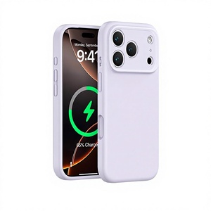 Funda Magnética de Silicona Líquida Compatible con 17 Pro Max, con Cobertura Total, Orificios Precisos y Diseño de Botones de una Sola Pieza - Product Image 1