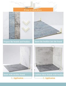 Toile <span class=keywords><strong>de</strong></span> <span class=keywords><strong>fond</strong></span> plastique étanche double face 70x60cm, pour photographie <span class=keywords><strong>de</strong></span> nourriture, bijoux, petits produits - Product Image 6