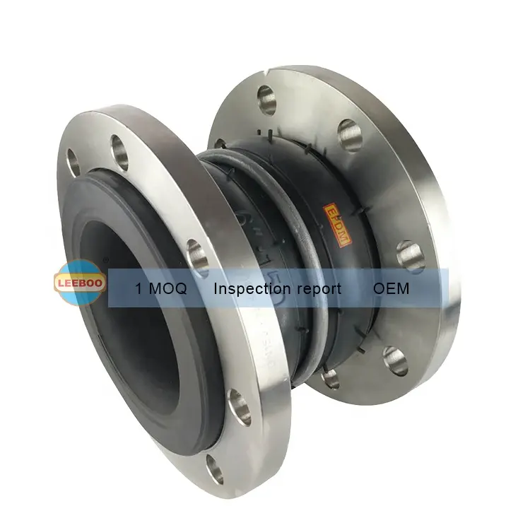 Leeboo China supplier price LEEBOO epdm double sphere rubber expansion joint flexible joint double ball rubber joint flange
