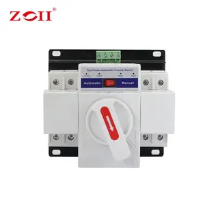 ZOII Mini Fonte De Alimentação Dupla Preço Barato Interruptor De Transferência Automática 63amp Mudança Sobre Interruptor para Gerador Diesel