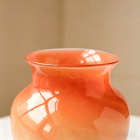 Vase en verre dégradé, artisanal, nouveau style chinois, décoratif pour la maison et le bureau, cadeau unique pour les amateurs de plantes