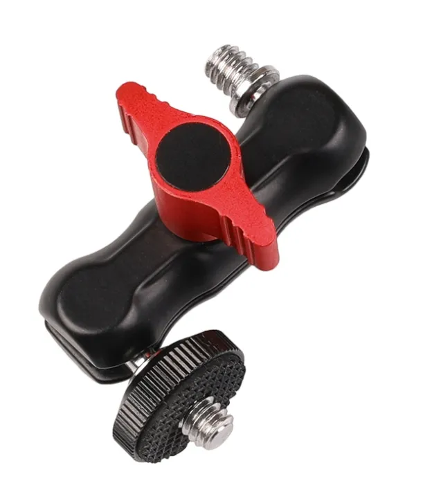 Jingying 360 Rotating 1/4 Screw Aluminum Alloy Articulating Ball Head Mount Crab clamp Adapter Magic Arm for Camera