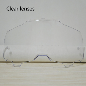 Lentes reemplazables para motocicleta Chopper, lentes acrílicas transparentes rojas anti-UV400 para ciclismo, esquí, deportes al aire libre - Product Image 3