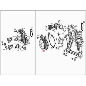 Conjunto de Bomba de Agua Mecánica de Alta Calidad para Refrigeración del Motor 6512005101 para W177 W246 W242 W205 C257 W213 X253 W222 R172 W447 - Product Image 5