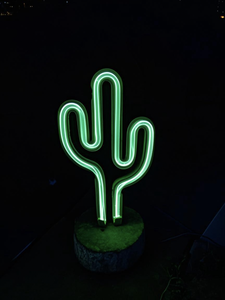 Green <span class=keywords><strong>LED</strong></span> Cactus <span class=keywords><strong>Neon</strong></span> <span class=keywords><strong>Sign</strong></span> Light Battery & USB Powered Abajur para Crianças Bedroom & Warehouse for Party Decorações - Product Image 5