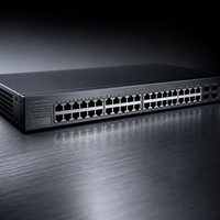 Commutateur PoE Gigabit géré S5735R-L48LP4S-A-V2 à 48 ports, budget PoE haute puissance 380W avec 4 ports SFP pour réseau d'entreprise centralisé