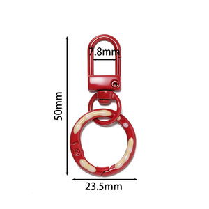 Llavero con Gancho de Resorte Chapado en Aleación de Zinc Color Caramelo, Colgante para Bolsos, Accesorio de Joyería DIY - Product Image 2
