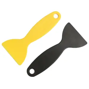 Small Yellow Plastic Scraper Window Squeegee Installation Tools Wrap Tools