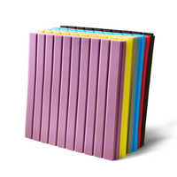 Panneaux acoustiques en mousse polyuréthane ignifugés haute densité en forme de bande, isolation phonique, livraison rapide, populaires pour hôtels