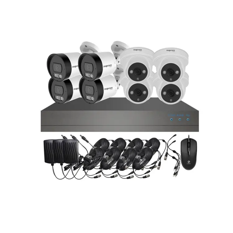 Casa segurança 8ch full hd externa câmera, kit dvr, 8 canais cctv kit ahd câmera sistema à prova d' água