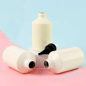 Botellas vacías cosméticas de aluminio Bomba de loción de tornillo de hombro inclinado Botella de spray de champú para lavado corporal - Product Image 6