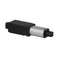 Actionneur linéaire électrique micro-étanche PrimoPal, design compact, noir, mini, 35 mm, 12 cm, 150 mm, 20~120 N, 3 V, 6 V, 12 V