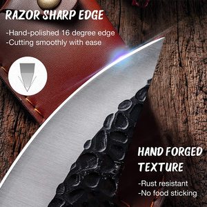 <span class=keywords><strong>Couteau</strong></span> à désosser <span class=keywords><strong>forgé</strong></span> à la main avec fourreau couteaux de boucher fabriqués en chine couteaux de Chef - Product Image 4