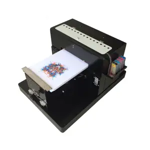 A3 Digitale Leer Printer Uv Flatbed Voor Bag Belt Schoenen Doek T-shirt
