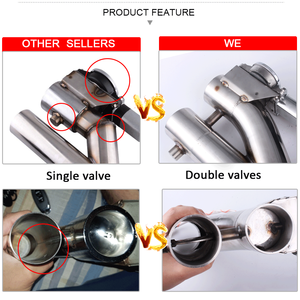 Sistema <span class=keywords><strong>di</strong></span> <span class=keywords><strong>Scarico</strong></span> Wireless con <span class=keywords><strong>Valvola</strong></span> Elettrica da 2.25\", 2.5\", 3\" Controllo Remoto Silenziatore a <span class=keywords><strong>Doppia</strong></span> <span class=keywords><strong>Valvola</strong></span> - Product Image 5