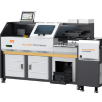 Machine à relier à la colle FRONT A3 A4 H300 avec alimentation et pliage automatiques du papier, alimentation électrique, 400-500 livres/h