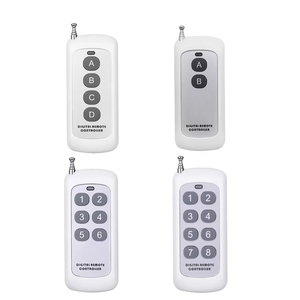 Telecomando Universale Wireless 447Mhz con 2/4/<span class=keywords><strong>6</strong></span>/8 Pulsanti, Modulo RF in Plastica Certificato CE, Codice di Apprendimento, Portata 100m - Product Image 1