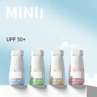 Crème solaire mignonne et compacte UV pluie ensoleillée poche pliante à double usage parapluie à impression personnalisée 6 plis
