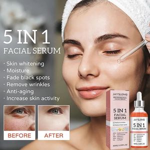 Aceite 5 en 1 con Vitamina E y Extractos Naturales de Plantas 30ml para el Cuidado de la Piel Femenina, Esencia Facial con Ácido Hialurónico - Product Image 1