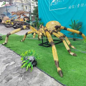 Factory Customized Hairy Spider Model Realistic 2.5M Animatronic Insects Large for Theme Park Display