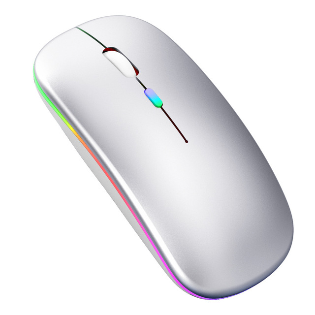Rechargeable USB 2.4G Wireless Optical Gaming Mouse & Keyboard Combo with RGB Backlit Mini Design Ergonomic for Desktop/Laptop