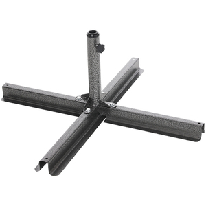 Sombrilla de Exterior Grande y Gruesa con Base de Metal y Poste de Acero, Radio de 42-52 cm, Sombrilla Publicitaria - Product Image 1