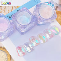 Mermaid Aurora Moonlight Color Shift Poudre Miroir Chrome Poudre À Ongles Caméléon Pigment Poudre pour Nail Art Ombre À Paupières