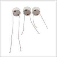 Adaptateur de douille en céramique/GU10, support de lampe halogène en porcelaine, connecteur de fil, ampoule LED spot, 250V, certifié CE ROHS, 2-6A