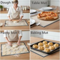 Nouveau design, grand tapis de cuisson en silicone antiadhésif pour la cuisson du pain
