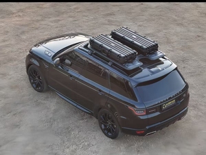 Plateforme <span class=keywords><strong>de</strong></span> <span class=keywords><strong>toit</strong></span> en aluminium et boîte à bagages pour <span class=keywords><strong>Range</strong></span> <span class=keywords><strong>Rover</strong></span> Evoque - Idéal pour le camping et les voyages en voiture - Product Image 2