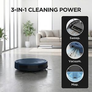 Robot aspirateur et serpillière intelligent, aspiration puissante 1000Pa, nettoyage humide et sec, balayage automatique pour la maison - Product Image 5