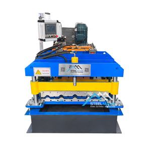 Feuille de toiture en tuiles émaillées 800 populaire du Zimbabwe faisant la machine de formage de rouleaux - Product Image 1