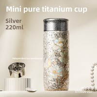 Bouteille d'eau isotherme DILLER de luxe en titane pur à double paroi, grande capacité, style professionnel, gobelet santé