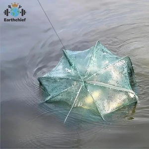 Filet de pêche pliable pour attrapeur de crevettes, piège à crabes, crevettes, écrevisses, anguilles et autres poissons - Product Image 5