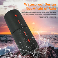 Speaker Boombox 2-in-1 40W dengan Subwoofer Nirkabel Magnetik Lepas Pasang, Stereo Bass Elektronik Tahan Air