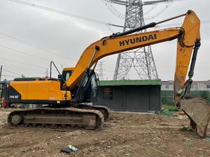 Pelle mécanique sur chenilles originale de la Corée Hyundai 215 Moteur Yanmar d'occasion à haut rendement en bon état Vente - Product Image 5