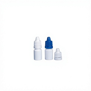 PP <b>Dropper</b> <b>Bottles</b> with Colorful Caps Cylinder Shape Cosmetic Use - Product Image 1