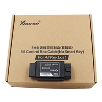 Adaptateur Xhorse VVDI Toyota 8A pour clés non intelligentes (toutes clés perdues) compatible avec VVDI2, Key Tool Max+, Mini OBD Tool, Key Tool Plus