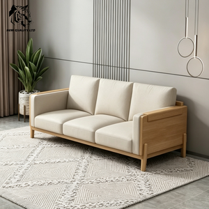 Fábrica ofrece el mejor precio, personaliza, gran stock listo para enviar, sofá moderno, nuevo modelo, muebles de sala de estar, sofá seccional de madera. - Product Image 4