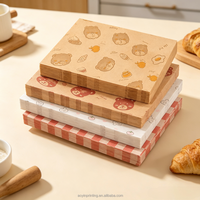 Papier absorbant jetable imprimé avec logo personnalisé, résistant à l'huile, de qualité alimentaire, pour la pâtisserie, les magasins alimentaires, usage spécial d'emballage