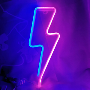 Luci al Neon LED USB Personalizzate per Decorazione Murale, Design Nuvola Fulmine Pianeta per Cameretta Bambini, Regalo, Festa - Product Image 1